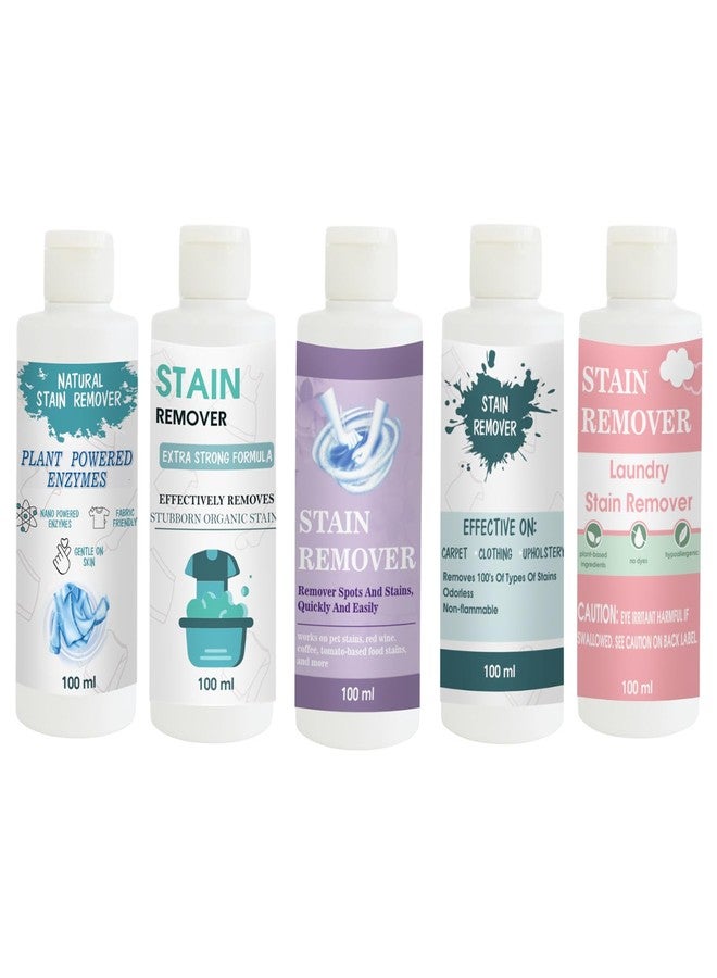 TOOVUS Stain Remover Combo Pack of Shirt, Doll, Purple, Sky and Pink Stain Remover | Multi-Surface Cleaning Solution for Clothes, Fabrics, Upholstery (100 g Each) - Image 1